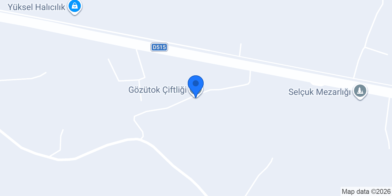 Gözütok Çiftliği konumu
