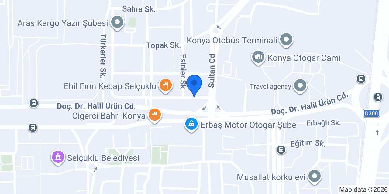 YASMİN ÇİÇEK EVİ KONYA konumu