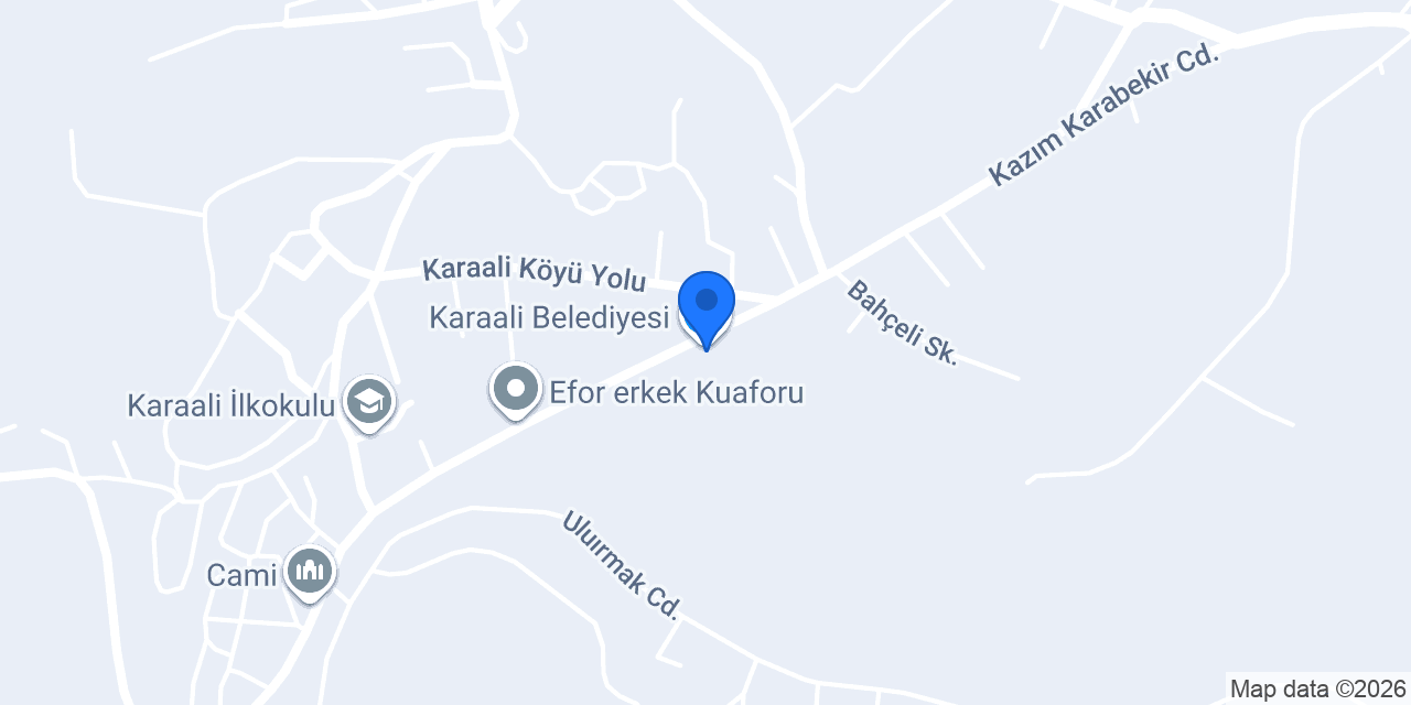 Karaali Belediyesi konumu
