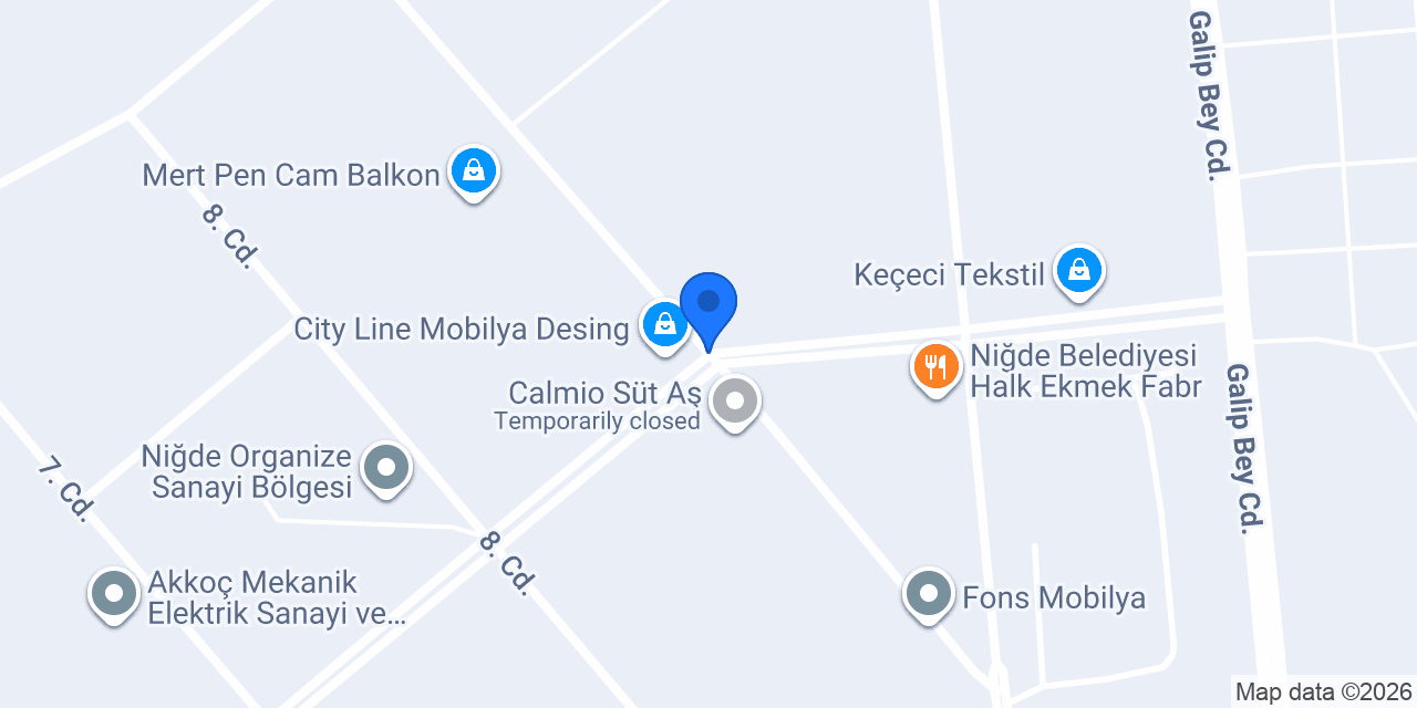 İlyat Mobilya konumu