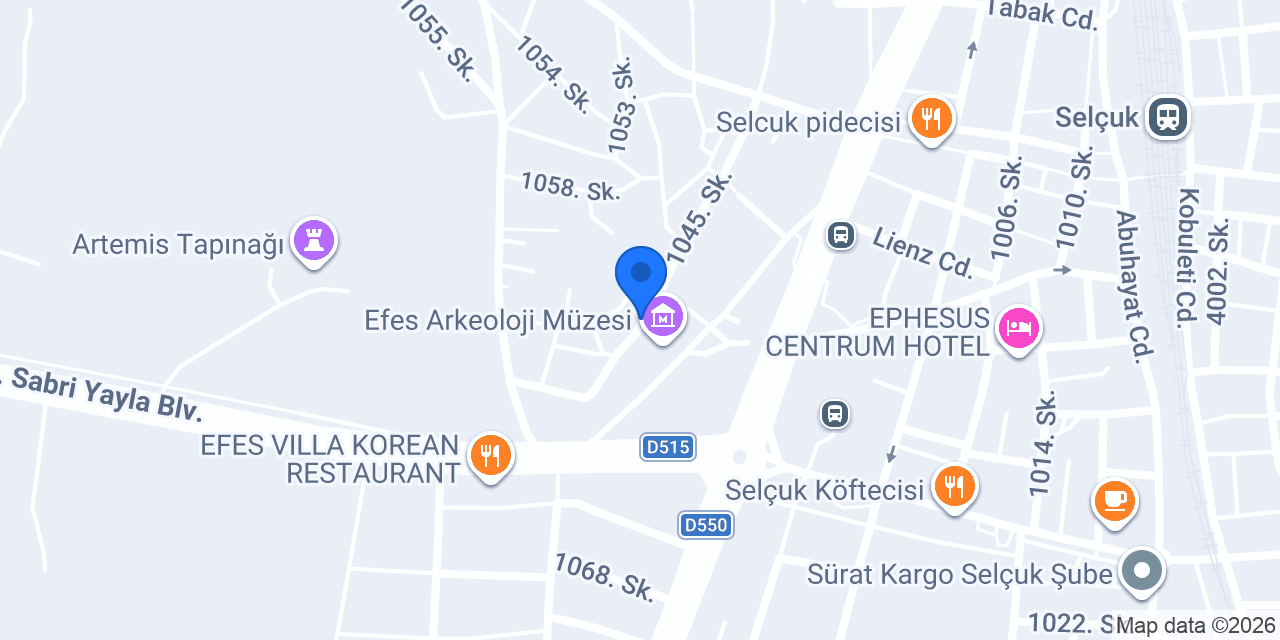 Ephesus Hostel konumu