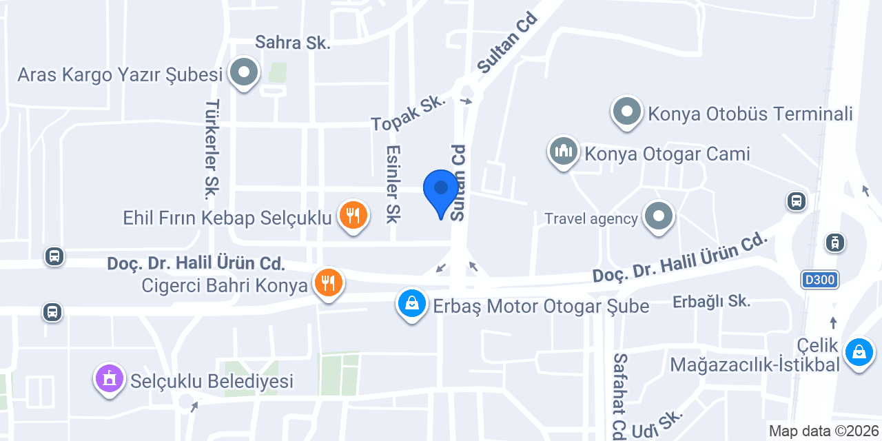 Otogar Taksi konumu