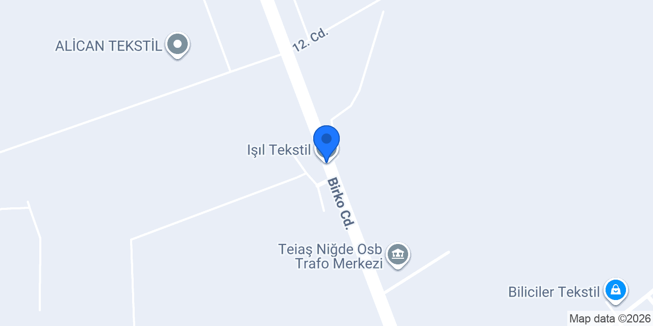 Işıl Tekstil konumu