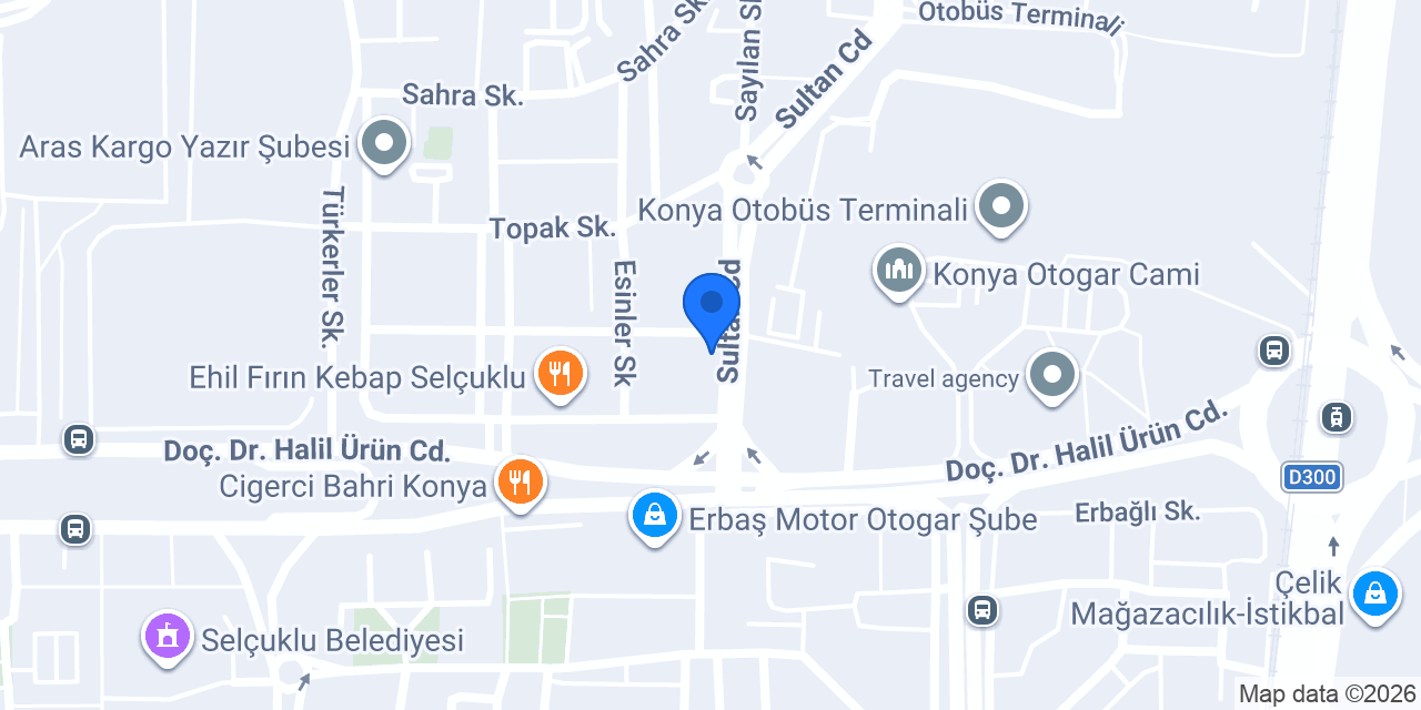 Enes Tetik Baklava&Dondurma Otogar konumu