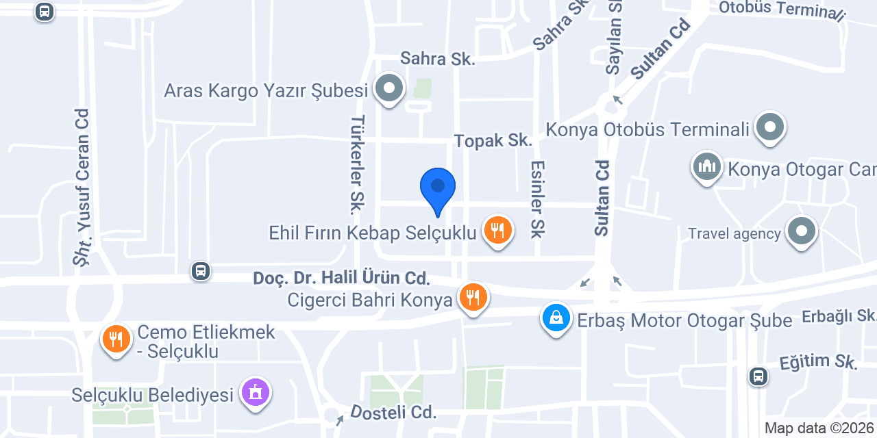 DAMLA RENT A CAR konumu