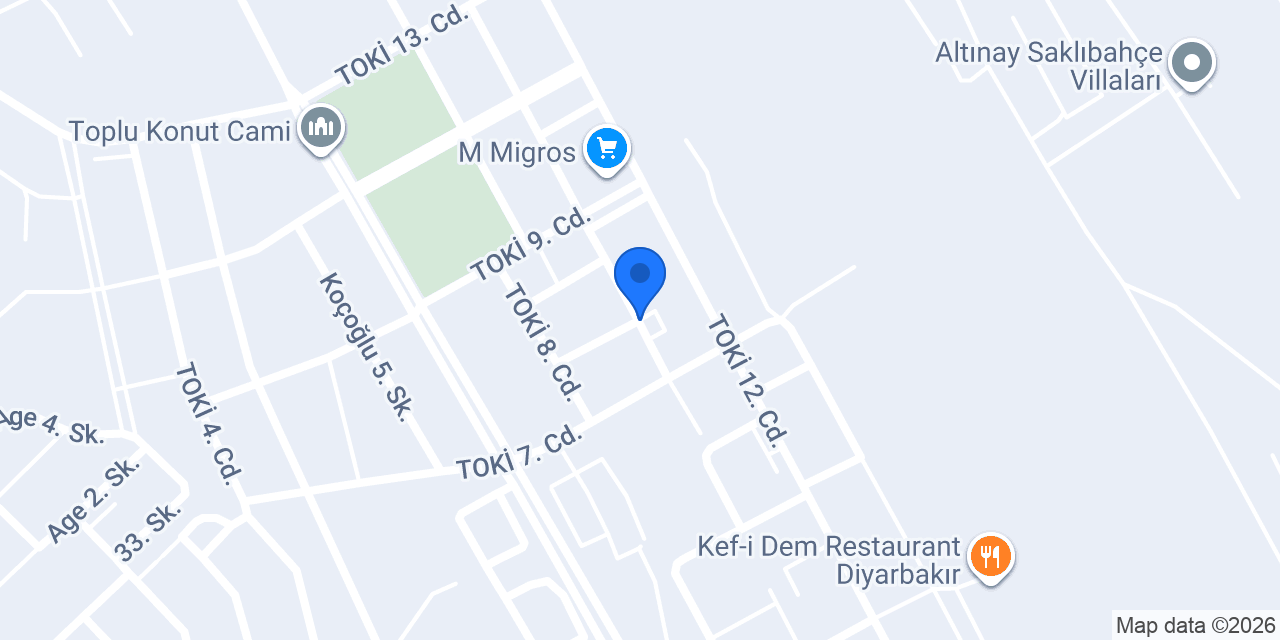 Mesleki Eğitim Merkezi konumu