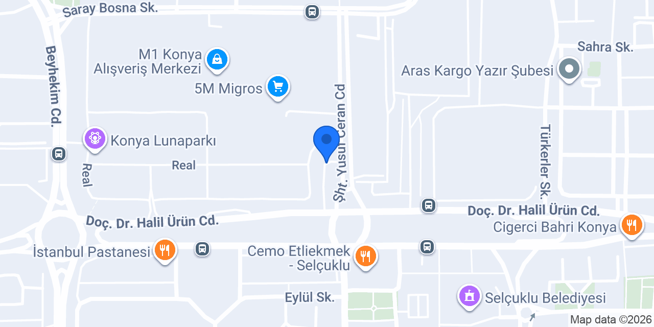 Artukbey Kahve Konya Selçuklu konumu
