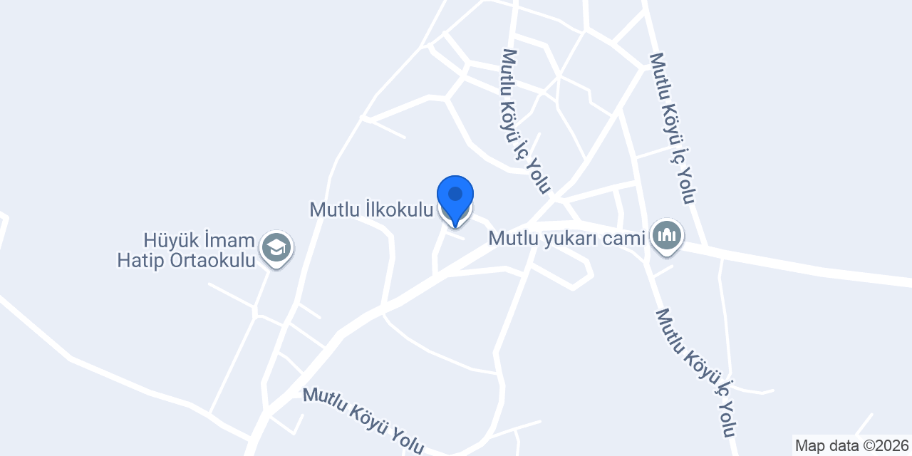 Mutlu İlkokulu konumu