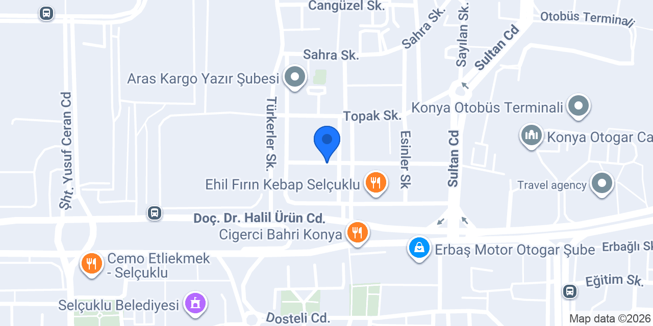 Vuslat börek ve mantı konumu