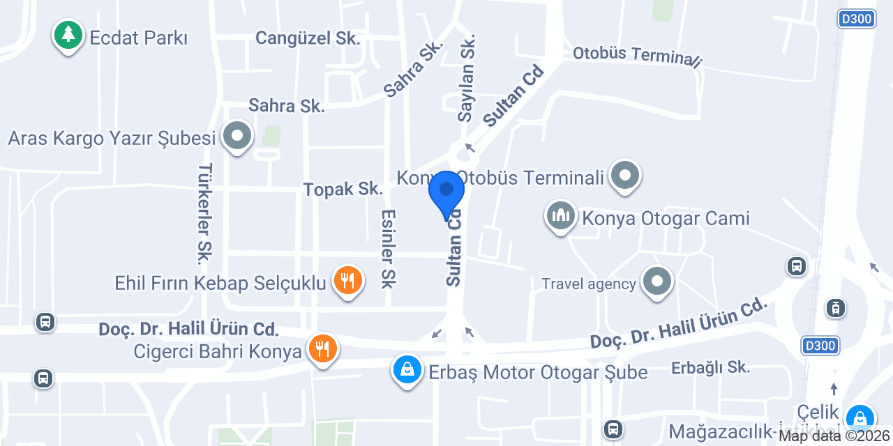Otogar Oto Kiralama konumu