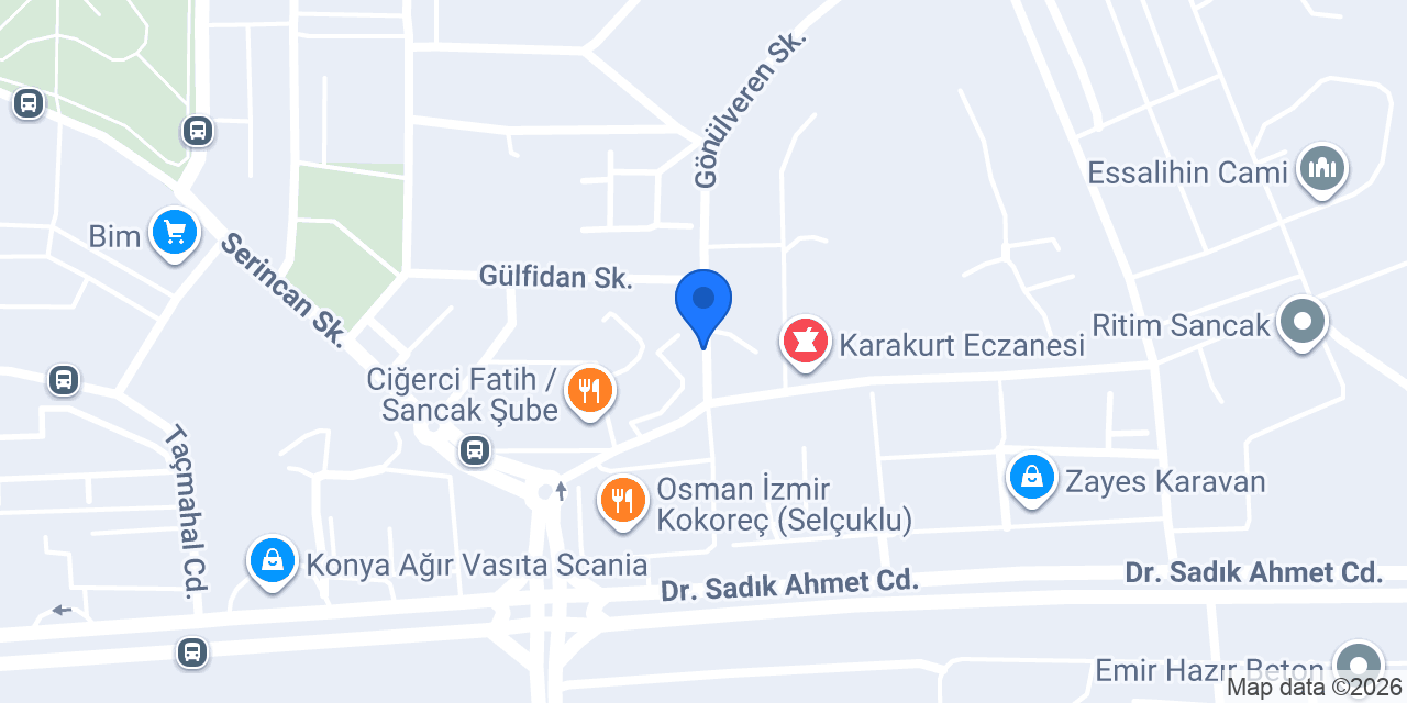 Akıl Otomotiv konumu