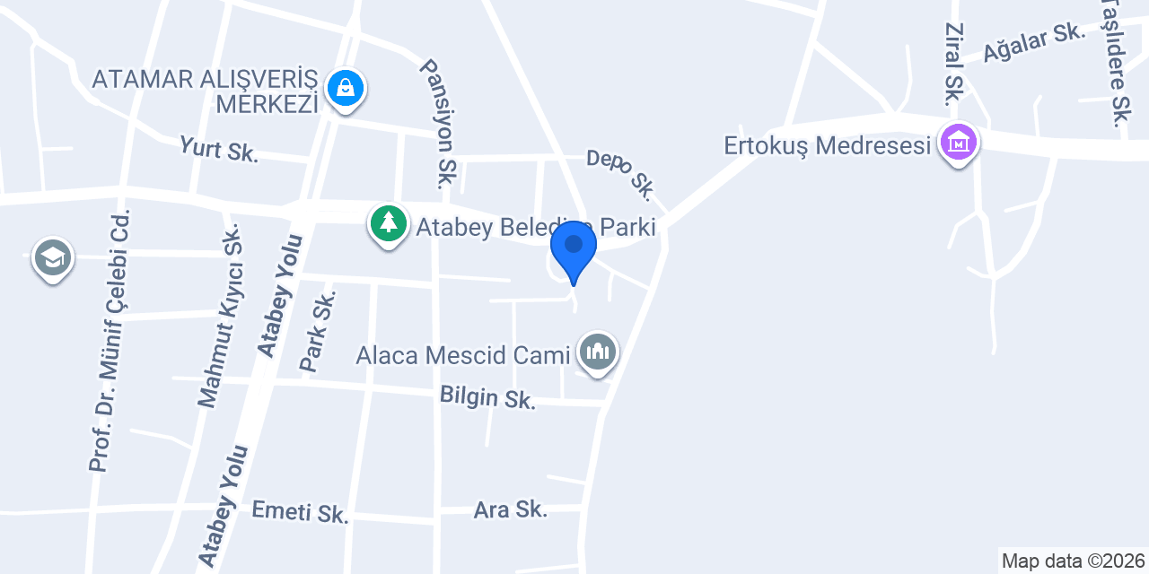 Ziraat Bankası Atabey Şubesi konumu