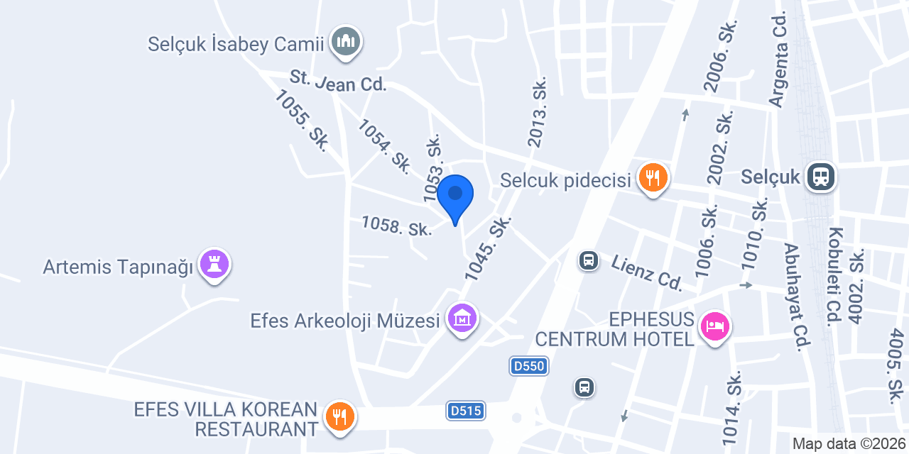 Ayasoluk Butik Otel konumu