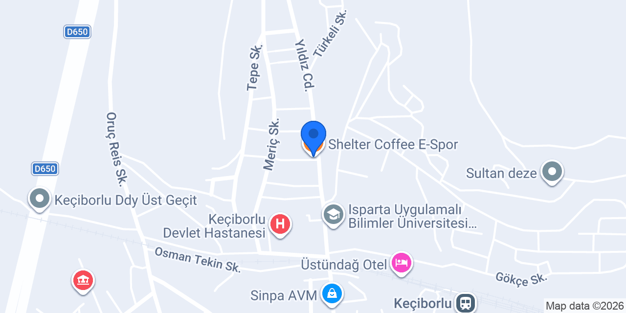 Shelter Coffee E-Spor konumu