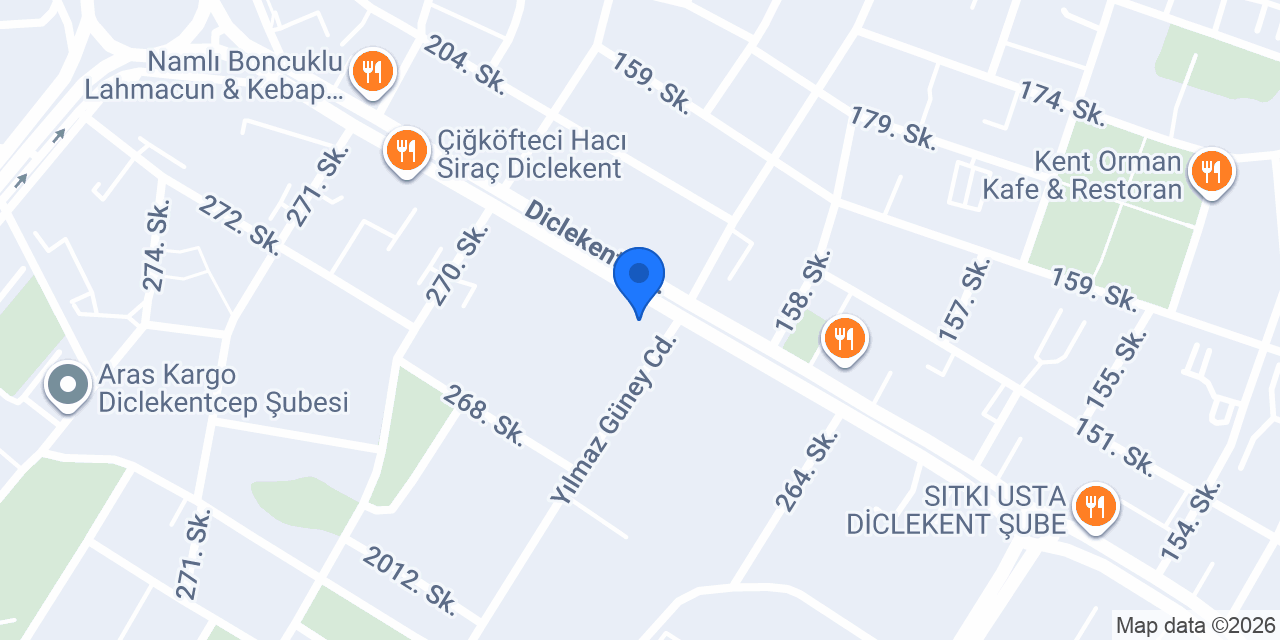 Yapı Kredi - Diclekent Şubesi konumu