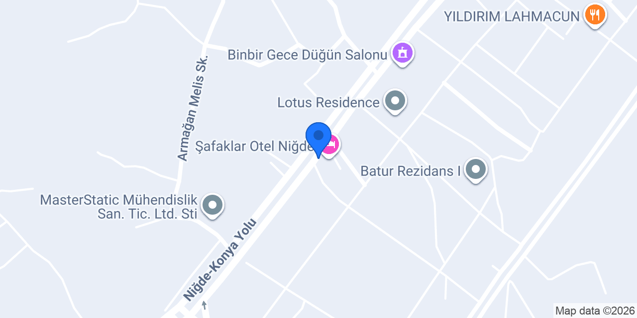 Şafaklar restaurant konumu