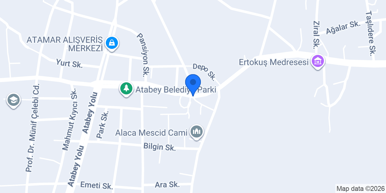 Atabey Öğrenci Yurdu konumu