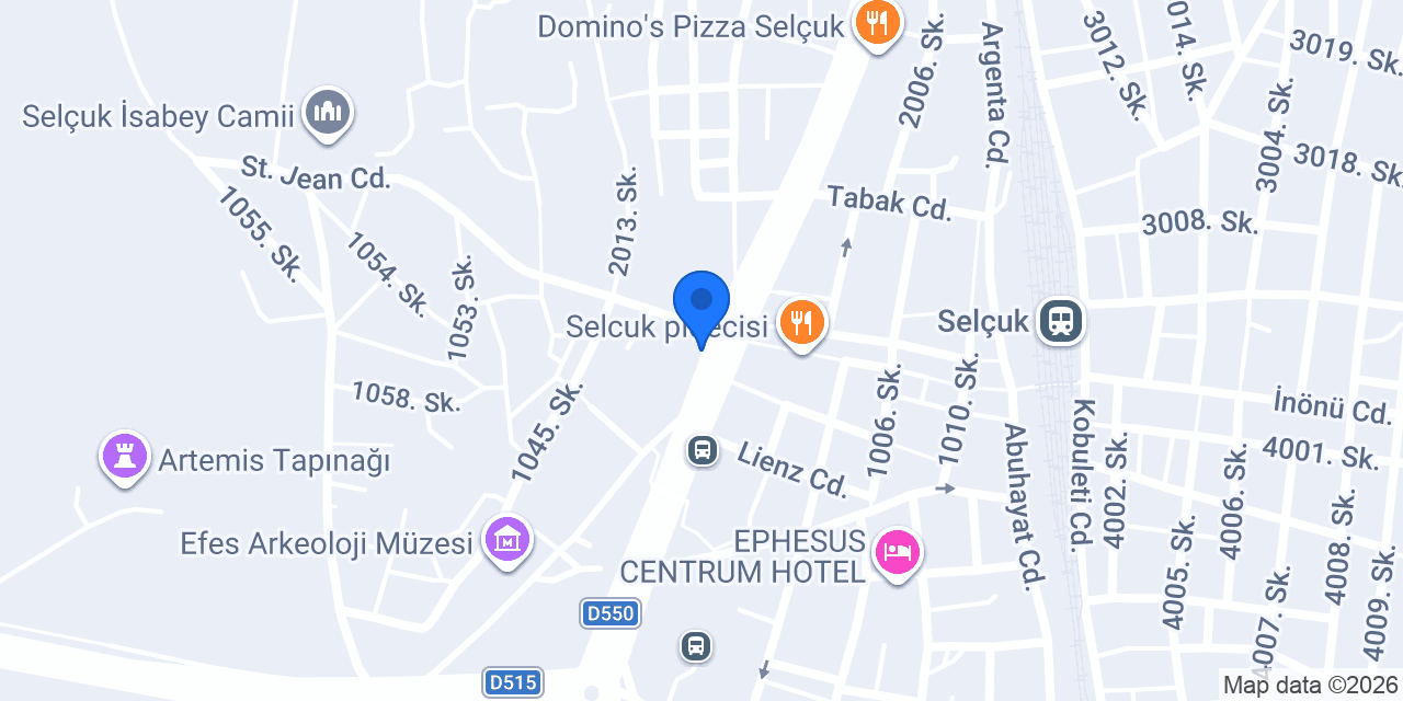 Efes Artemis Hotel konumu
