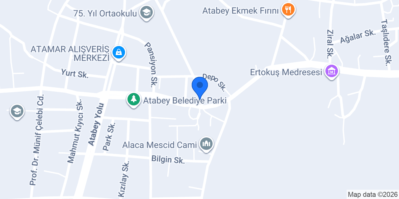 Atabey Anaokulu konumu