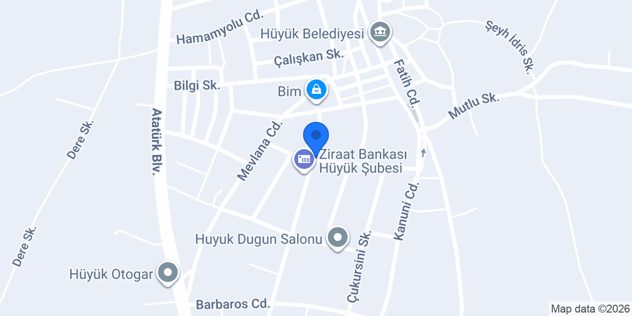 ÖZELLER ETLİ EKMEK HÜYÜK konumu