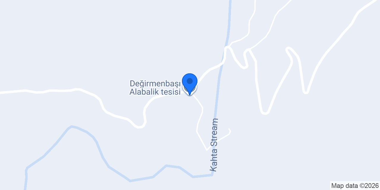 Değirmenbaşı Alabalik tesisi konumu