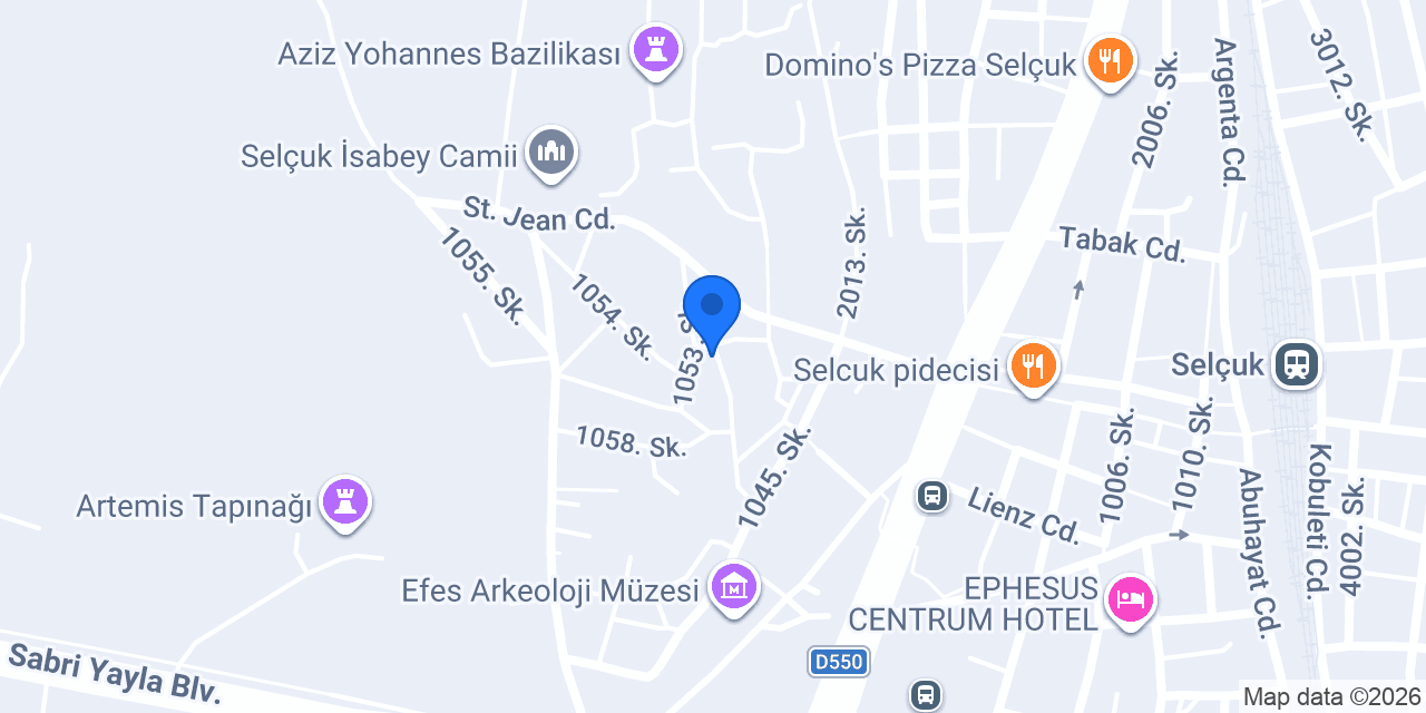 Celsus Butik Otel konumu