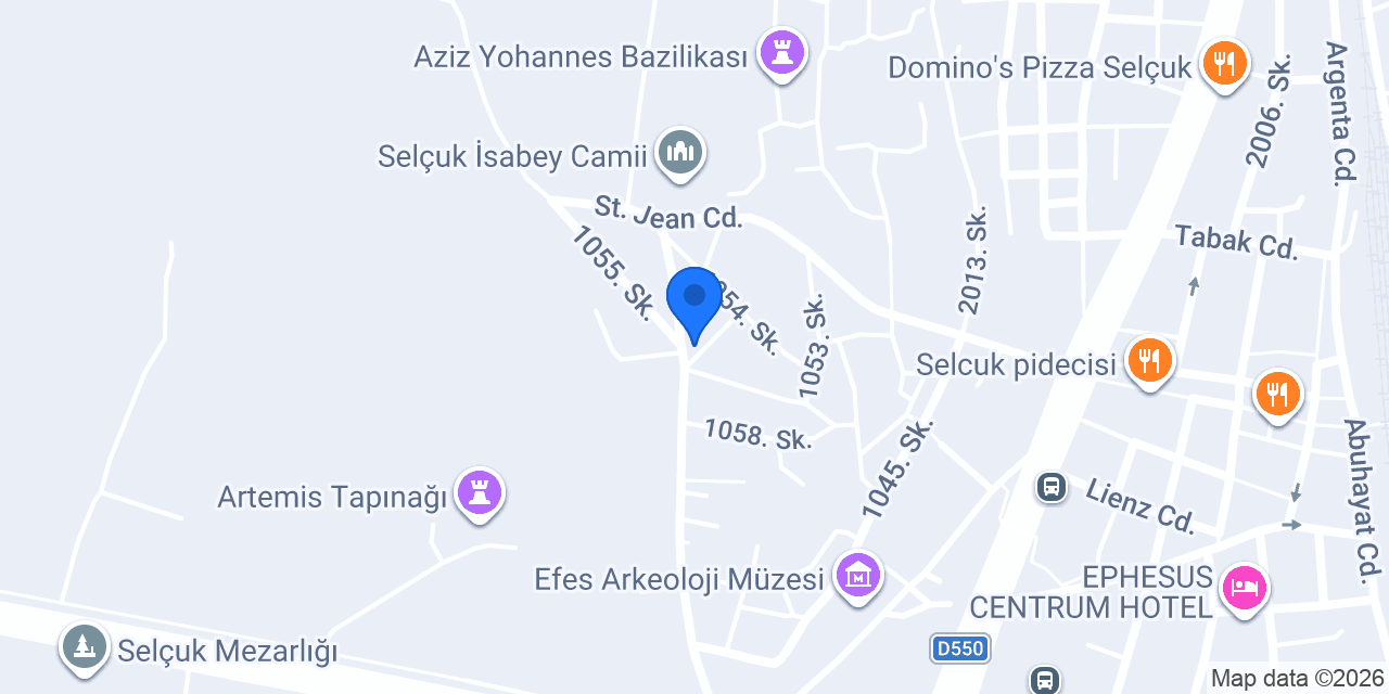 Artemis Selçuk Suites konumu