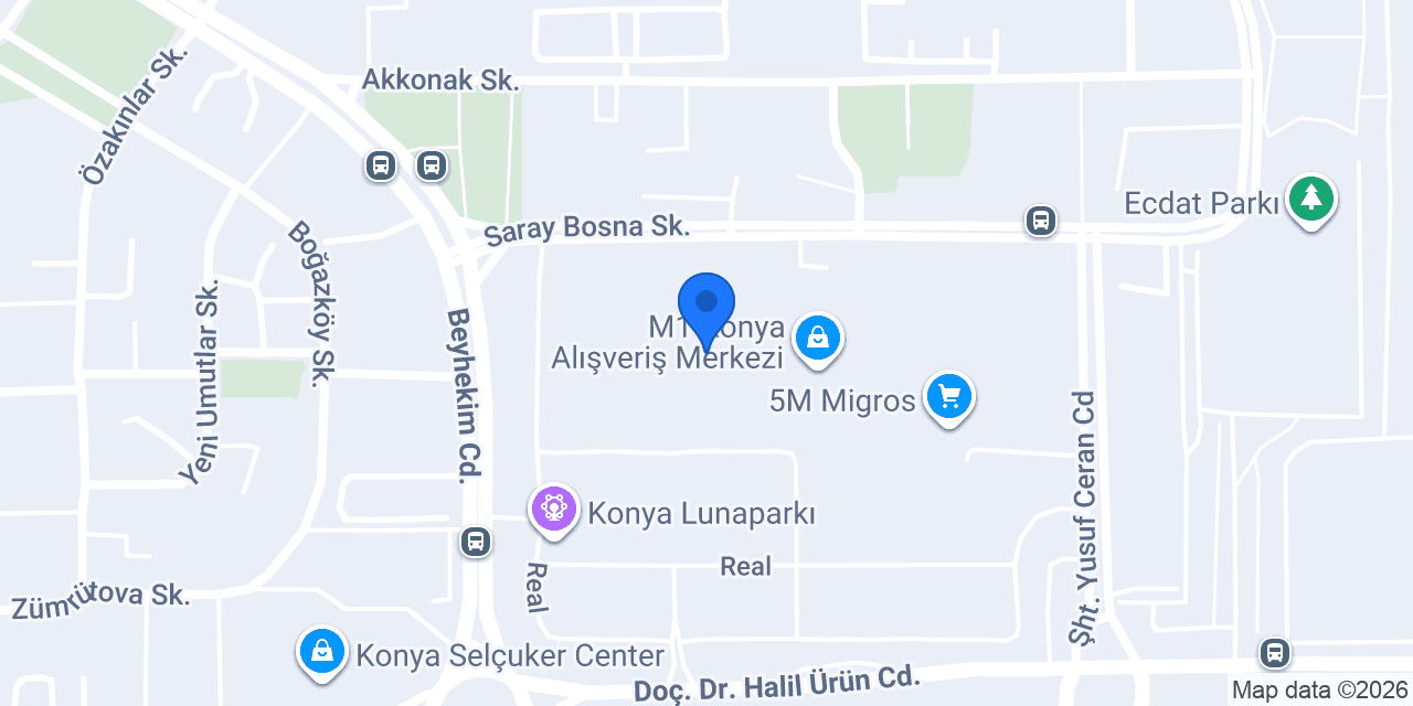 ebebek Konya M1 konumu