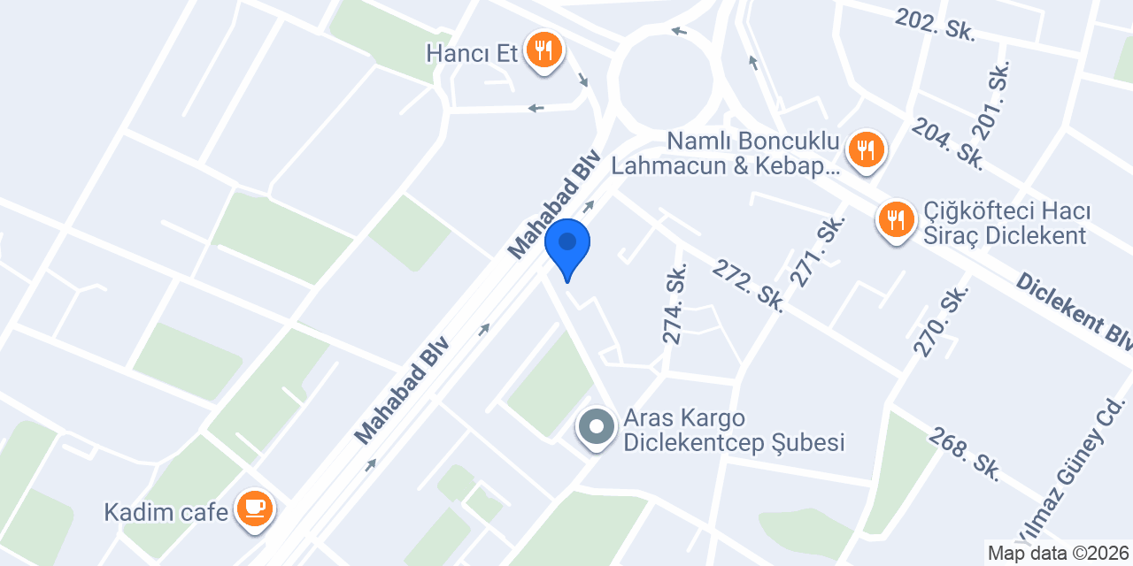 Çilek Odası | 75.Cadde konumu