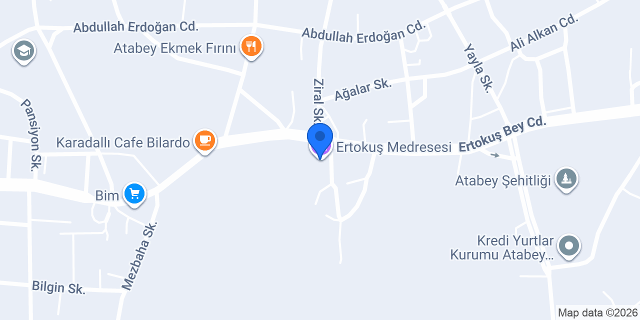 Ertokuş Medresesi konumu