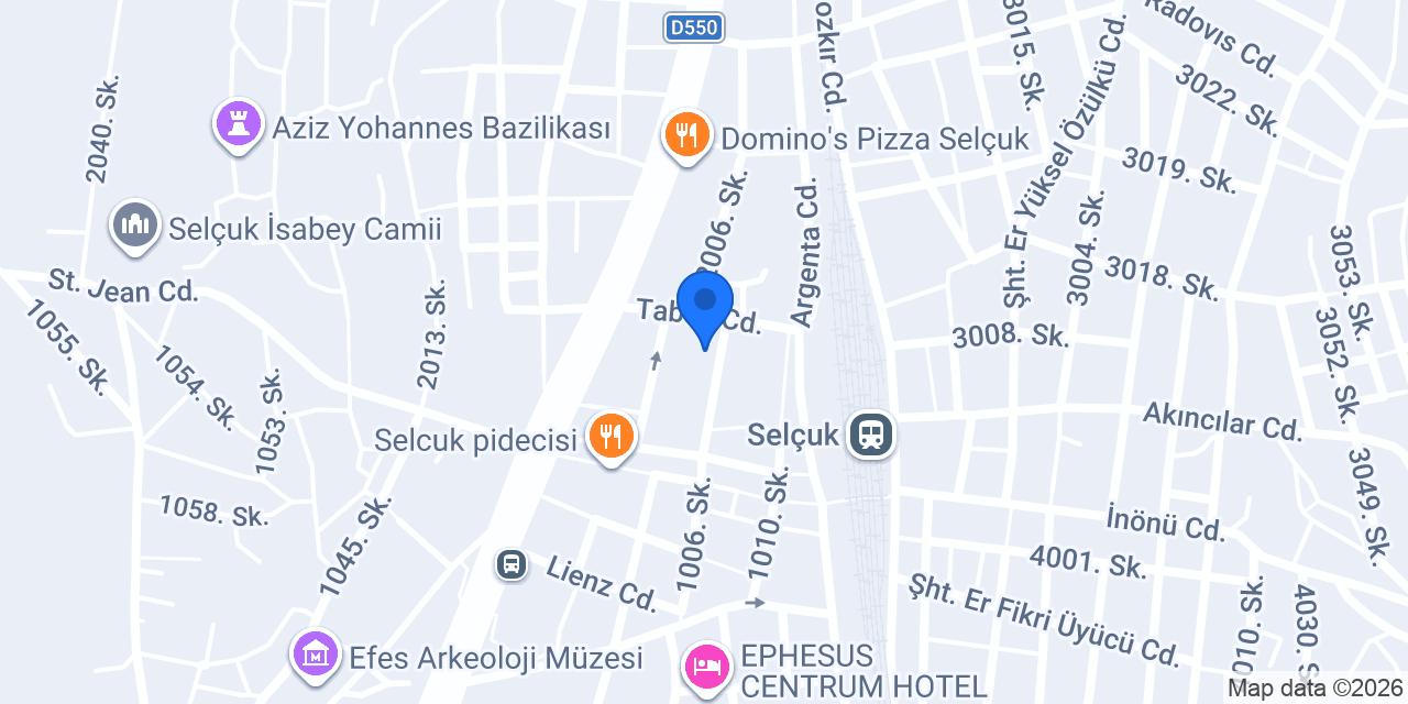 Selçuk Hamamı konumu
