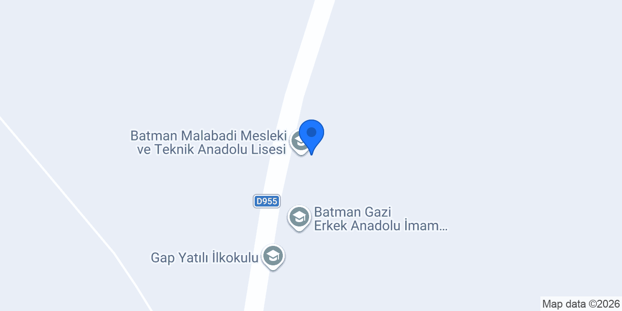 Batman Malabadi Mesleki ve Teknik Anadolu Lisesi konumu