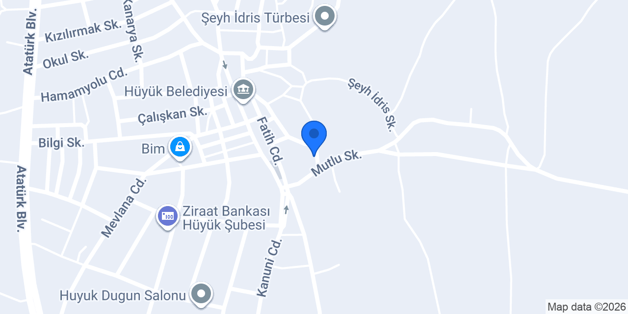 Yenice Köyü Muhtarlığı konumu