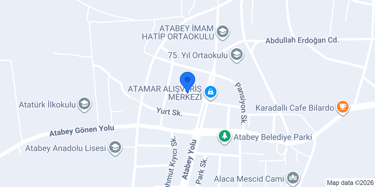 Atabey Aile Sağlık Mer. konumu
