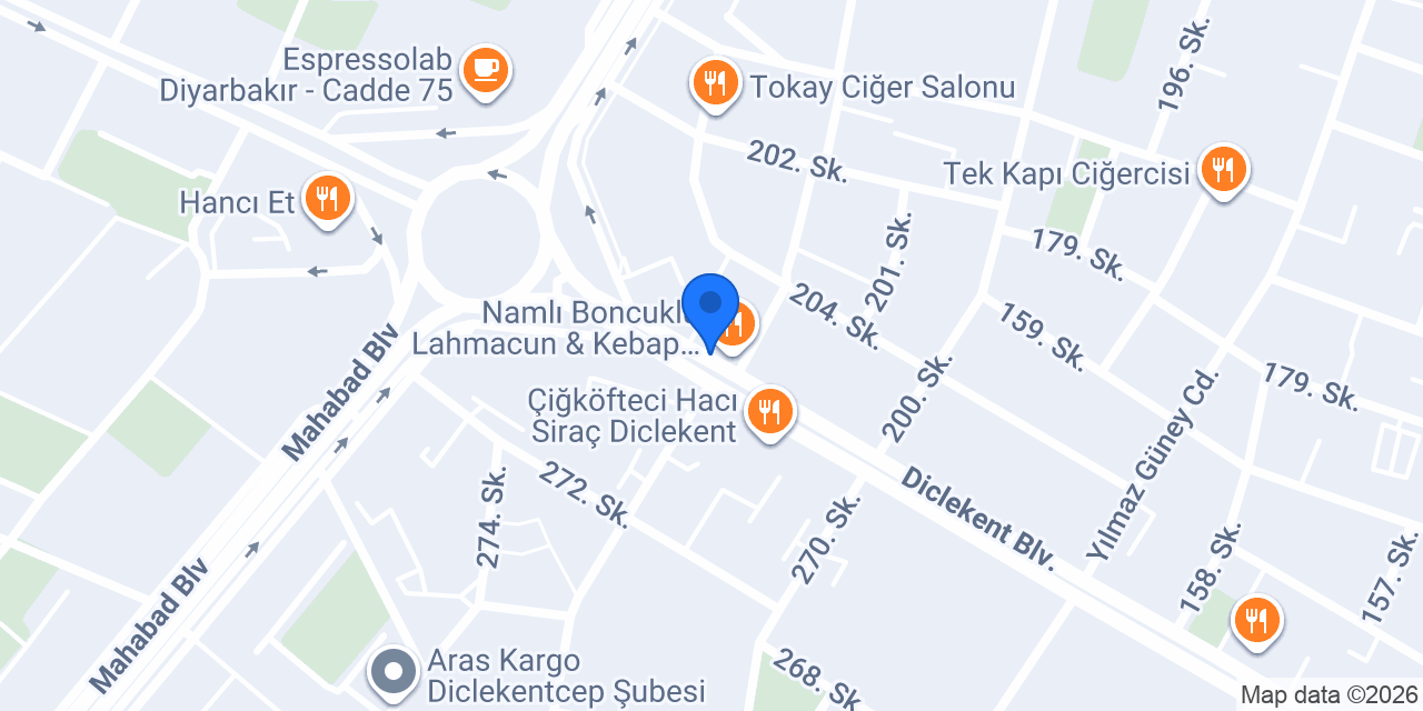 KADAYIFÇI HACI SAYİD DİCLEKENT konumu