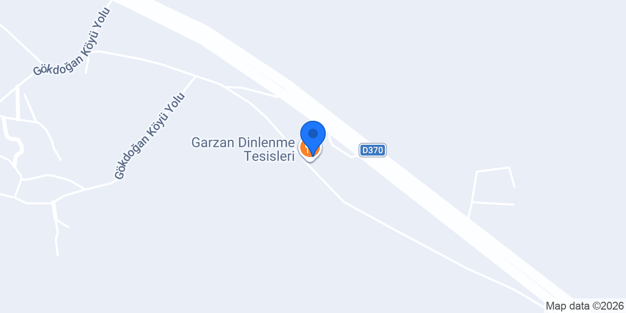 Garzan Dinlenme Tesisleri konumu