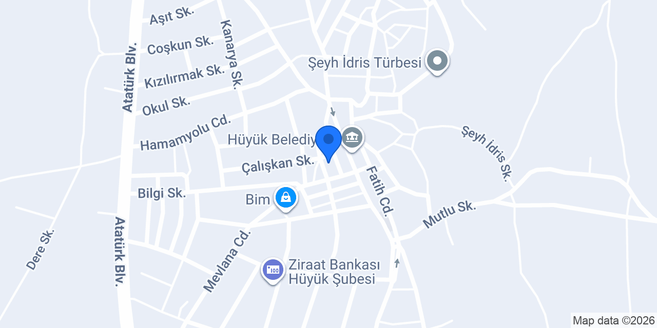 Avaz Veteriner Kliniği konumu