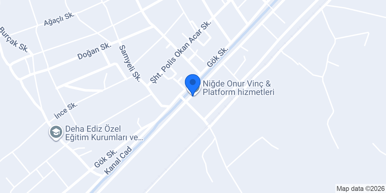 İbrahim Kemer Vinç konumu