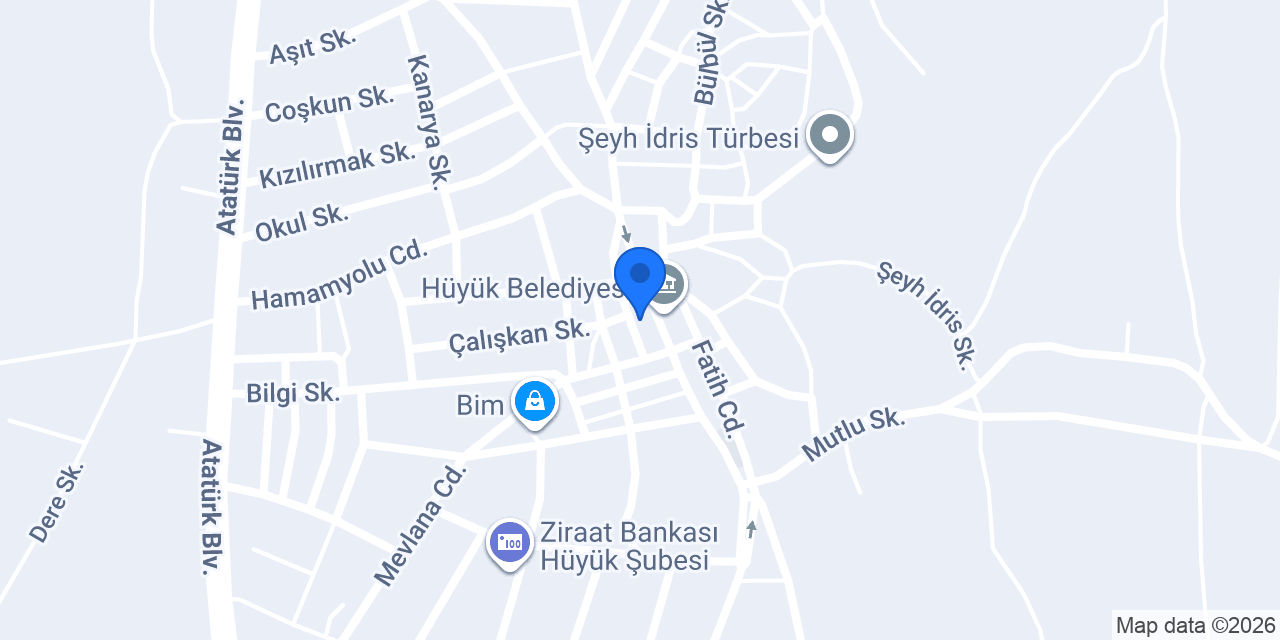 Hüyük Eczanesi konumu