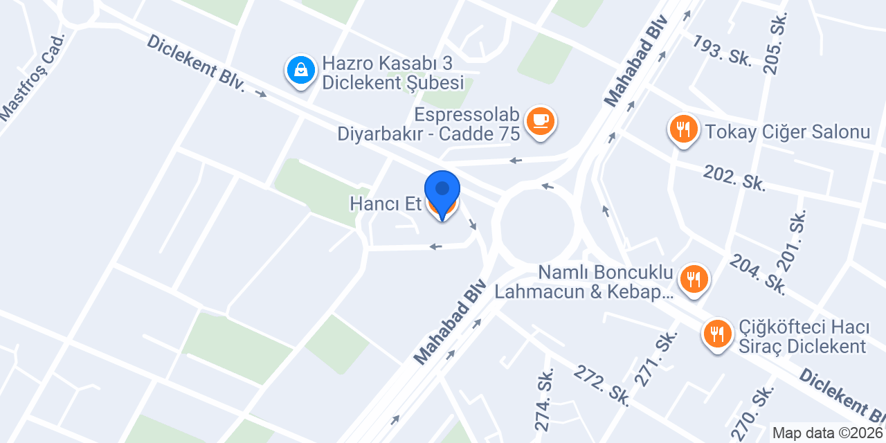 Hancı Et konumu