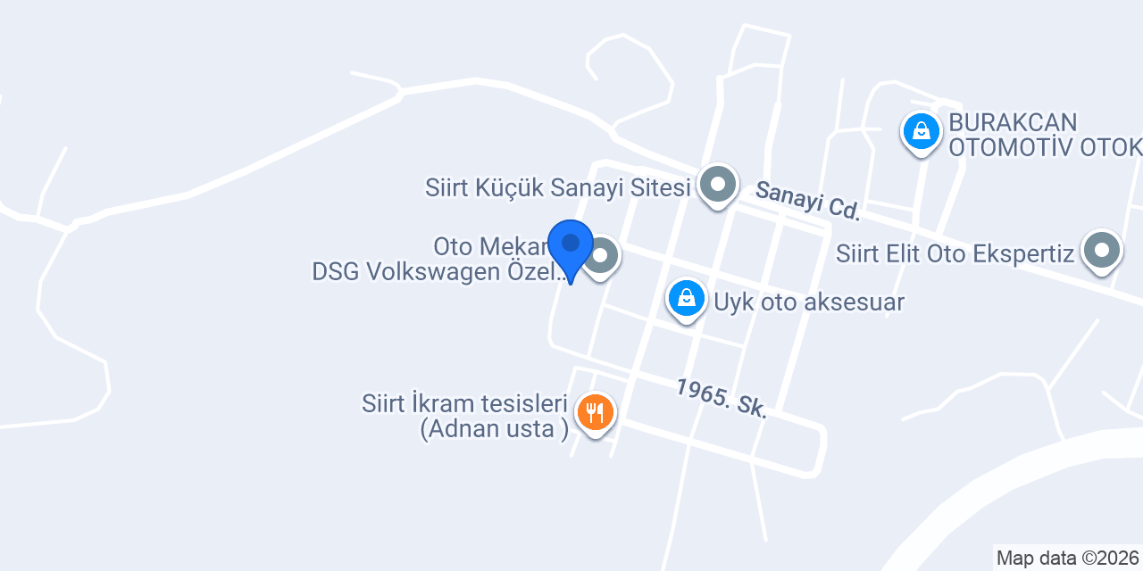 Oto tamir Müjdat usta konumu