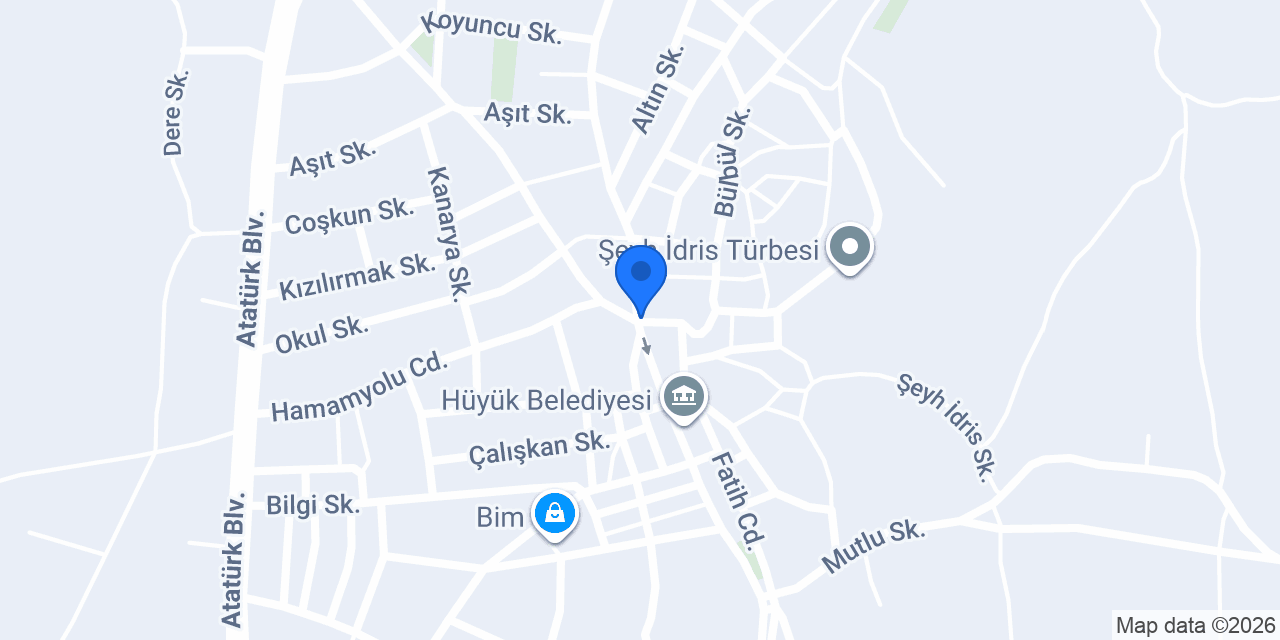 Yerlikaya yapı ve dekorasyon konumu