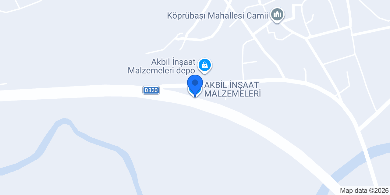 AKBİL İNŞAAT MALZEMELERİ konumu