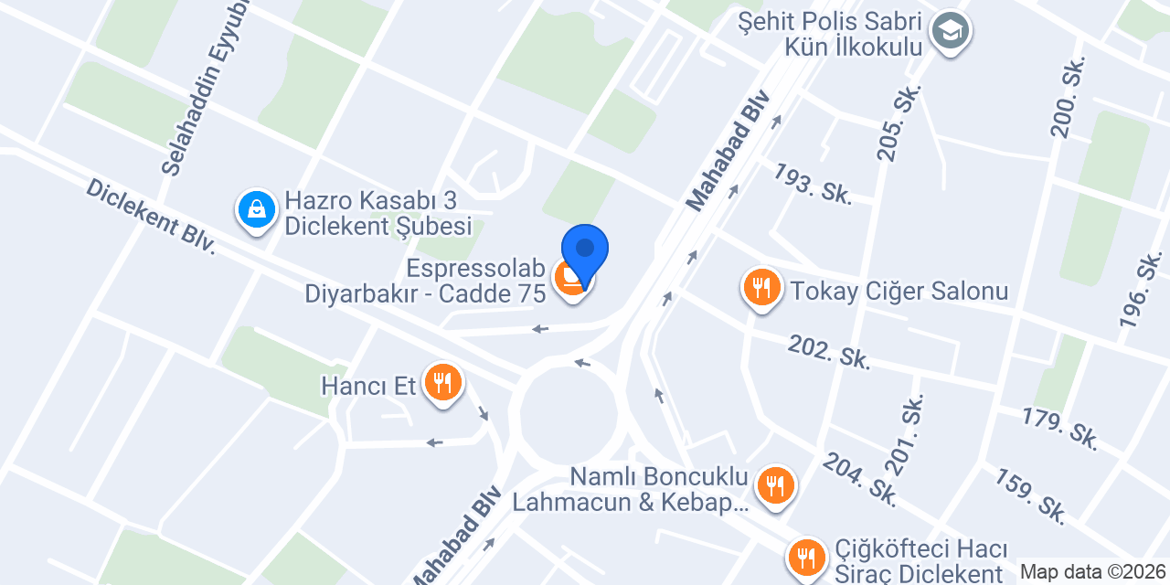 TEB Diclekent Şubesi konumu