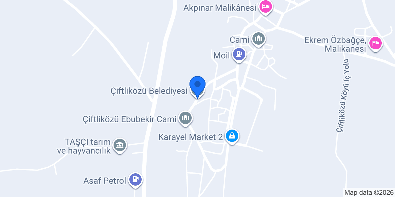 Çiftliközü Belediyesi konumu