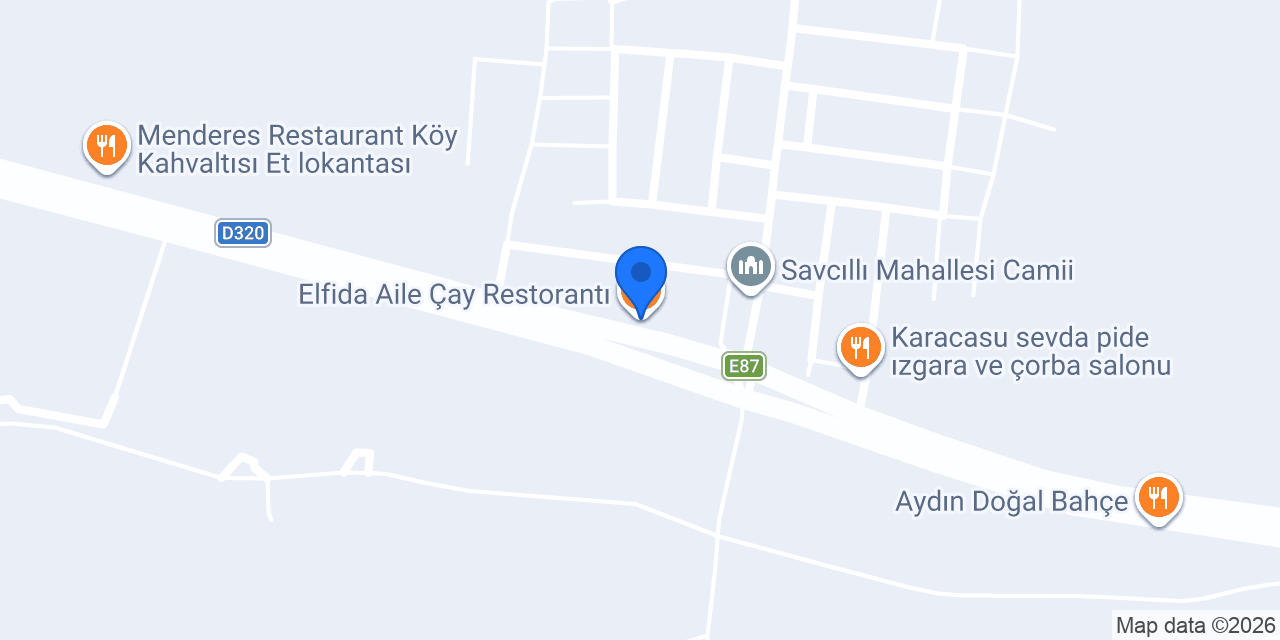 Elfida Aile Çay Restorantı konumu