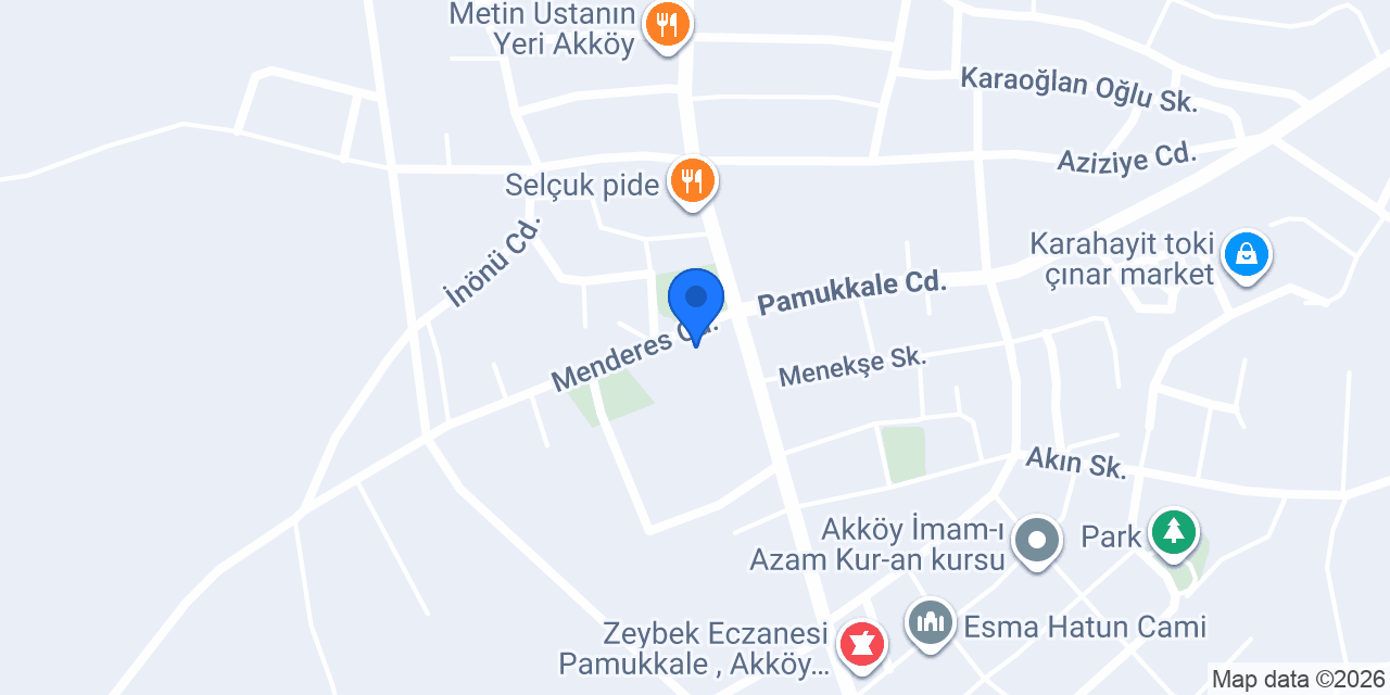 Akköy Unlu Mamulleri konumu