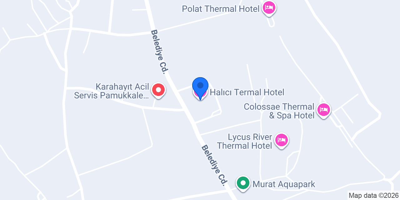 Halıcı Termal Hotel konumu