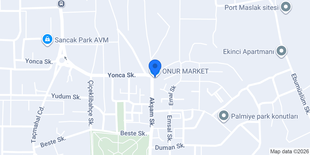 ONUR MARKET konumu