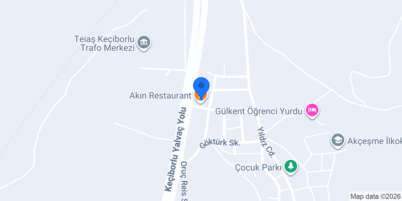 Akın Restaurant konumu